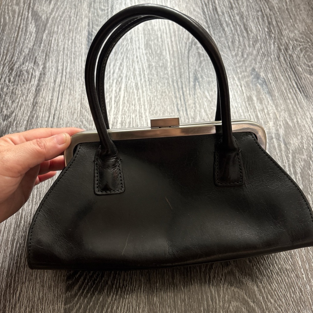 Hobo leather clutch